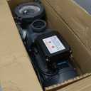 LEO In/Above Ground Pool Pump High Flow Powerful Self Priming Pool Pump,Dark Black
