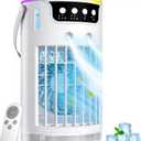 Portable Air Conditioners, Mini Evaporative Air Cooler 1200ML with Ice Cooling Mist, Fans That Blow Cold Air Like AC, Personal Swamp Cooler Quiet for Bedroom, Home Office Desk and Dorm