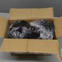 Delifox 2 Pack Pen Holder Mesh Round Pencil Holder Desktop Organizer 3 Compartments, Black