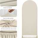 3-Piece Arch Cover Bundle 7.2FT, 6.6FT & 6FT Stretch Spandex Backdrop Set Wedding, Birthday & Photo Booth Arch Covers for Every Event