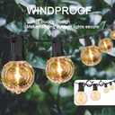 ADIIL 20 PCS Q Hanger Hooks with Safety Buckle, Windproof Screw Hooks for Hanging Outdoor String Lights, Plants, Christmas Patio Lights, 2.2 Inches, Black