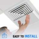 Buzzlett 2 Pcs Ceiling Air Diverter (Rectangle)