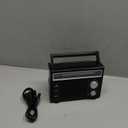 PRUNUS J-136 Portable AM FM Radio with Best Reception,D Battery Operated or Plug in Wall, Transistor Radio,Loud Speaker Support AUX in and Micphone in, Small Radios Portable AM FM