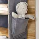 YOUDENOVA Hanging Closet Organizer, 4-Shelf Closet Hanging Storage Shelves, Grey