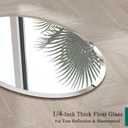 VocalStar Frameless Oval Mirror, 24" x 36" Bathroom Wall Mirror with Beveled Edge, Modern Decorative Vanity Mirrored for Living Room, Entryway, Bedroom | 1/4-Inch Shatterproof Glass