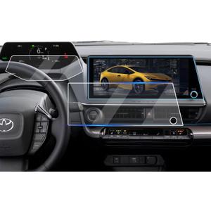 2 Pack Tempered Glass Screen Protector for Toyota Prius 2023-2026,12.3" Infotainment Screen & 7" Dashboard Film Compatible With Prius Hybrid 2025 2024 2023 Accessories