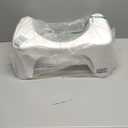 Squatty Potty Simple Curve Bathroom Toilet Stool 7" White