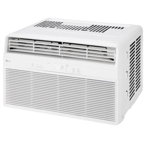 LG 8,000 BTU Window Air Conditioner with Dehumidifier, 115V, Window AC for Medium Rooms up to 350 Sq. Ft. (25' x 14'), Window Unit AC with Remote Control, 3 Speeds, Auto-Restart, 24-Hour Timer, White