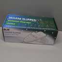 Heated Slippers, BIAL 7.4V Unisex Heat Foot Warmers Electric Heating Pad Foot Heater, Rechargeable Battery Shoes(Black + RoyalBlue, S: Men 3-6.5 / Women 5-8)