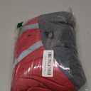 SlowTon Winter Dog Coat, Warm Polar Fleece Lining Doggie Outdoor Jacket with Turtleneck Scarf Reflective Stripe Adjustable Waterproof Windproof Puppy Vest Soft Pet Outfits (XL,Red)