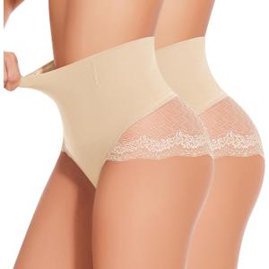 Tummy Control Underwear for Women Shapewear Panties Seamless Slimming Body Shaper Underwear (Small, Nude)