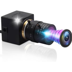 1080P USB Webcam, 2.8-12mm Varifocal Manual Lens, 2MP USB2.0 Web Camera, Low Illumination 0.01Lux, H.264 High Definition IMX323 Industrial Camera