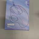 Nulea M509 Trackball Mouse Wired, Ergonomic Design, Easy Thumb Control, Precise & Smooth Tracking, 2-in-1 Interface (Type A &Type C), Compatible for PC, Laptop, Mac, Windows(Pink)