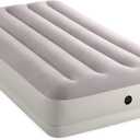 Intex 64177E Dura-Beam Standard Prestige Mid-Rise Air Mattress: Fiber-Tech  Twin Size  Quickfill USB Air Pump