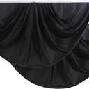 Kind Girl 2 Pcs Black Solid Colour Fan Flag, Patriotic Holiday Decorations, 6ft W x 3ft H