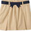 Gymboree Girls and Toddler Twill Pleated Belted Skort (6, Sahara)