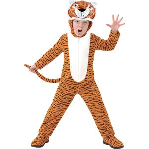 fun shack Tiger Costume for Kids, Kids Tiger Costume, Boys Halloween Costumes, Halloween Costumes for Boys (Medium)