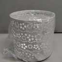 MESHDO Kitchen Utensil Holder for Countertop, 6" x 6" x 5.5"’ Larger Utensil Holder for Kitchen Counter Vintage Cooking Utensil Organizer for Spatula Paring Knives Spoon - White