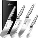 DDF iohEF Kitchen Knife Set, 4 Piece Professional Ultra Sharp Knives Set, Japanese High Carbon Stainless Steel Chef Knife Set for Home and Kitchen