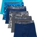 Hanes boys Performance Tween Boxer Briefs Underwear, Assorted Prints & Solids, 6-pack Medium