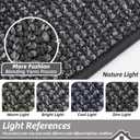 BEQHAUSE Kitchen Rugs 32"x48", Non-Slip Kitchen Mats for Floor, Super Absorbent and Stain Resistant Kitchen Rugs, Machine Washable Rugs for Kitchen, Hallway, Laundry & Sink, Charcoal