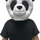 Plush Panda Bear Costume Animal Mask Mascot Head Halloween Christmas Party Cosplay Dress