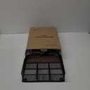 Desk Drawer Organizer, Metal Mesh Drawer Organizer Tray with 6 Adjustable Compartment, Tray Organizer for Desktop, Kitchen, Bathroom, Makeup, Vanity - 14.5x8.8x1.96 inch, Black, 1PC Large