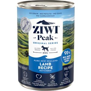 ZIWI Peak Canned Wet Dog Food All Natural, High Protein, Grain Free, Limited Ingredient, with Superfoods (Lamb, Case of 12, 13.75oz Cans), Best By: 2027.06.0