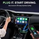 Wireless CarPlay Adapter Android Auto Wireless Adapter, 5.8GHz Wi-Fi Plug & Play,Mini and Stable iOS 10+/Android 10+, Fast Auto-Connect for Cars 2016+ (1Pcs)