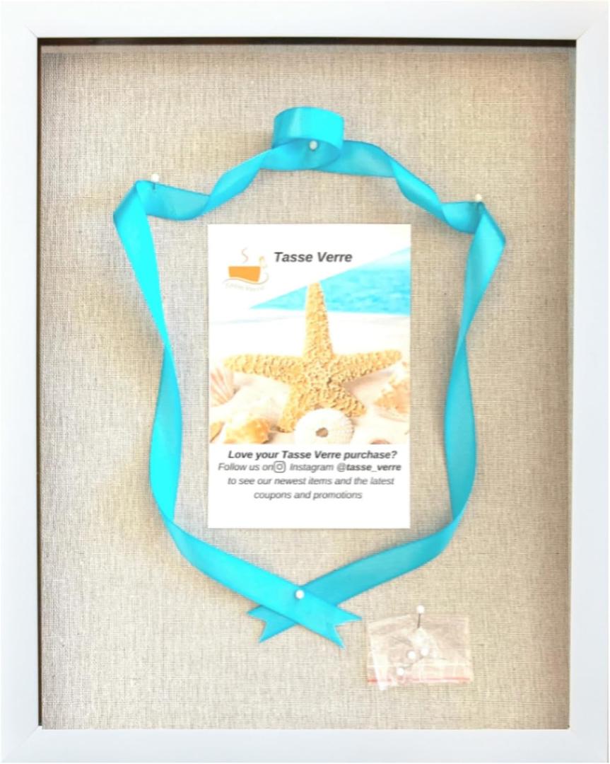 Tasse Verre White 12x15 Shadow Box Frame, Shadowbox Suitable for Displaying Dried Flowers, Photos, Handicrafts, Gifts for Birthday, Wedding, Anniversaries, Graduations and Holidays.