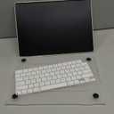 Leopard Print Case for MacBook Pro 14 inch 2026-2021 M5 M4 M3 M2 M1 A3434 A3112 A3185 A3401 A2918 A2992 A2779 A2442,Leather Cheetah Hardshell for Mac Pro14 with Keyboard Cover,Leopard White