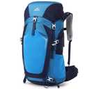 50L Hiking Backpack with Internal Frame & Rain Cover, Lightweight Backpacking Pack with Adjustable Chest Strap, Breathable Daypack for Hiking, Camping, Trekking, Travel, Men & Women(Blue, 50L)