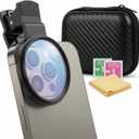 52mm CPL Filter, Clip on Lens Filter Camera Lens, HD Circular Polarizing Filter, CPL Filter Compatible with DSLR/iPhone 17/16/15/14/12/Samsung Galaxy Pixel and Other Smart Phones/Camera