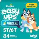Pampers Training Pants - Easy Ups Boys & Girls Bluey - Size 5T-6T, 84 Count, Children's Potty Underwear