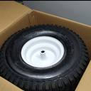 20x8-8 Lawn Mower Tires with Rim (3/16" Keyway), Replaces for Natural Rubber Turf Tires 20x8.00-8 (check Tire Sidewall) Pneumatic 4 Ply Tubeless |3.5" Offset | Bore ID 3/4"|965 Pounds Capacity (2 Pcs)