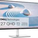Dell S2725DS 27" QHD (2560x1440) Monitor, 100Hz, IPS, 4ms, 99% sRGB, Height Adjustment, Built-in Speakers, DisplayPort, 2x HDMI, White