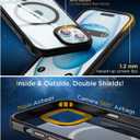 SUCGLES for iPhone 15 Case with MagSafe [Ultra Strong Magnetic] [12FT Military Drop Protection] [Shockproof Bumper] Slim Thin Mag Safe Phone Cover 6.1" for Apple iPhone15 (Black)