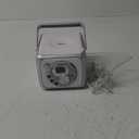 Jensen FM Stereo CD555 Bluetooth Boombox, Silver, 7.00 x 9.75 x 6.00 inches