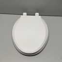 KOHLER 4636-RL-0 Cachet ReadyLatch Elongated Toilet Seat Slow Close, Soft Close Toilet Seat Quiet Lid, Contoured Grip-Tight Bumpers Installation Hardware, Apartment Essentials, White