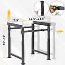 Adjustable Metal Hive Stand, Sturdy Beehive Stand Adjustable Height 15 - 19 & Adjustable Width 14.5 - 24.5, UV Resistant & Easy to Assemble Bee Stand for Beekeeping