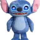 Just Play Disney Stitch Many Moods 14-inch Interactive Plush, 50+ Sounds & Effects, LCD Eyes, Inspired by Disney's New Live-Action Lilo & Stitch Movie, Toy for Fans, Girls, Boys, Kids 3+