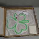 Tuanse Lighted St. Patrick's Day Tree Topper Decorations 11 Inch LED Irish Neon Sign Decorations Green Decor with Battery Operated or USB Powered for Party St. Patrick's Day Holiday (Shamrock)