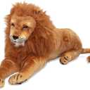 Melissa & Doug Giant Lion Stuffed Animal Plush Toy (Over 6 Feet Long) - Lifelike Plushie Lion for Pretend Play and Room Decor, Toddler Toys for Ages 3+, 31.7 x 20.7 x 10.7