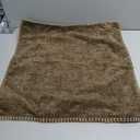 MIULEE Pack of 1 Couch Throw Pillow Covers 18x18 Inch Brown Farmhouse Decorative Pillow Covers with Stitched Edge Soft Chenille Solid Dyed Spring Pillow Covers for Sofa Bed Living Room