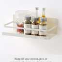 YAMAZAKI Home Magnetic Spice Storage Rack Organizer For Fridge - Steel