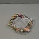 DXXD edding dried flower crown/Boho bride crown/Pink dried flower crown/Daisy dry grass crown (Bridal Set)