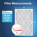 Filtrete 16x25x1 Air Filter, MERV 11, MPR 1000, Allergens & Pet Dander, 3-Month AC and Furnace Filters, Cleaner Air, Reliable Airflow, 4 HVAC Filters (Actual Size 15.68 x 24.68 x 0.81 in)