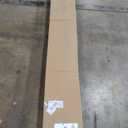 36x84 inch Sliding Barn Wood Door Slab with 6.6ft Hardware Kit and Handle, Coffee, K Shape, Simple DIY Assembly