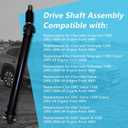 15087450 938-221 Front Drive Shaft Prop Shaft Driveshaft Assembly 4WD for Chevy Silverado 1500 Suburban Avalanche 1500 Tahoe & GMC Sierra 1500 Yukon XL 2002-2006, Replace OE 15182095 15764125 938221