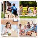 Lunch Bag Women with Shoulder Strap【Large Capacity】【Strengthen Insulation】【Durable ＆ Waterproof】 Corduroy Lunch Tote Bag, Reusable Insulated Lunch Box/Cooler for Women/Girl/Men, Beige+Sticker